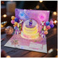 🔥 LSAT-PÄIVÄN TARJOUS -50% !! 🎉 3D Pop Up -musiikkisyntymäpäiväkortti valoilla ja laululla 🎵🎂
