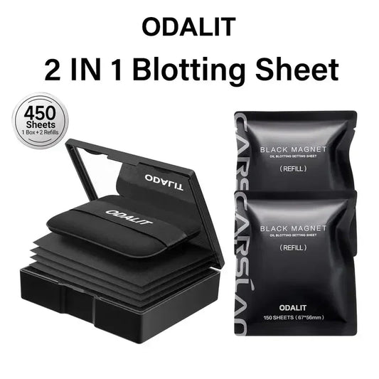 ⏰Osta 1, saat 1 ilmaiseksi💝Musta magneettinen öljyn imeytysarkki jauheella Lisää hallintaa öljylle Pidä raikas 2 IN 1 imeytysarkk