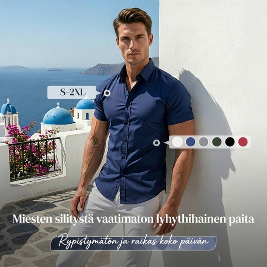 👔✨ Miesten siliävät napituspuserot – Rypistymättömät, laadukasta puuvillaa ja klassinen istuvuus 👕