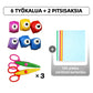 Tee-se-itse-paperirei'ityssarja lapsille – Luo hauskoja muotoja (tähdet/sydämet/eläimet) askarteluun ja muistikirjoihin
