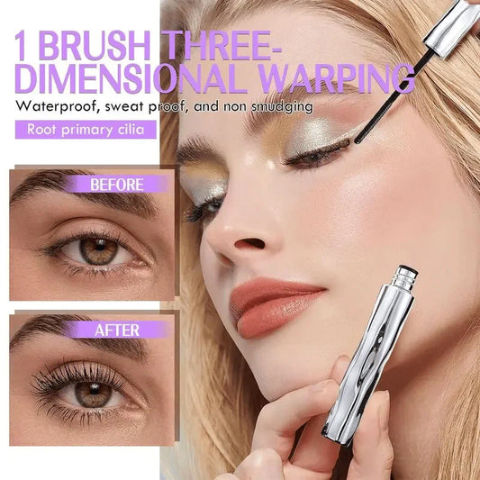 🌟Waterproof Spiral Brush Mascara For Lasting Curl– Buy 1Get 1 FREE! 🌟