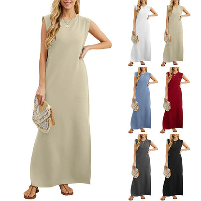 💞Split Hem Casual Naisten rypistymättömät mekot
