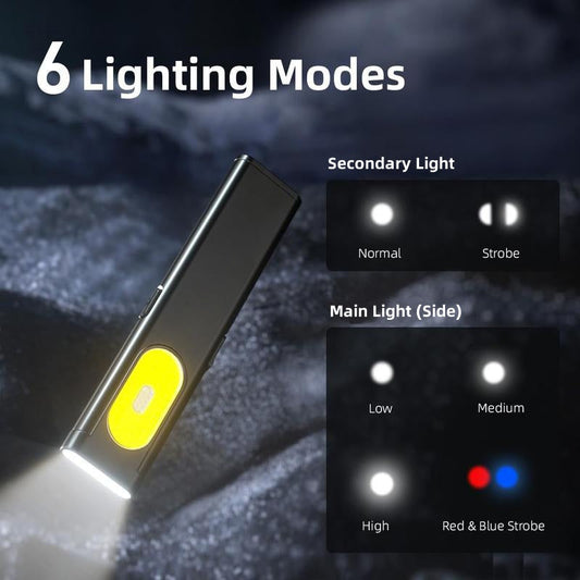 🔦470 lumenin EDC-taskulamppu, hoikka muotoilu – kompakti, tehokas ja aina käden ulottuvilla!