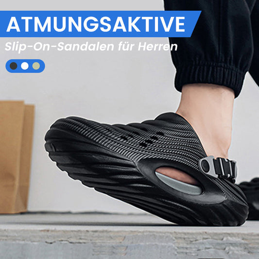 🔥Ryddesalg🔥Pustende Slip-in Sandaler for Herre(Jo mer du kjøper, jo høyere rabatt)