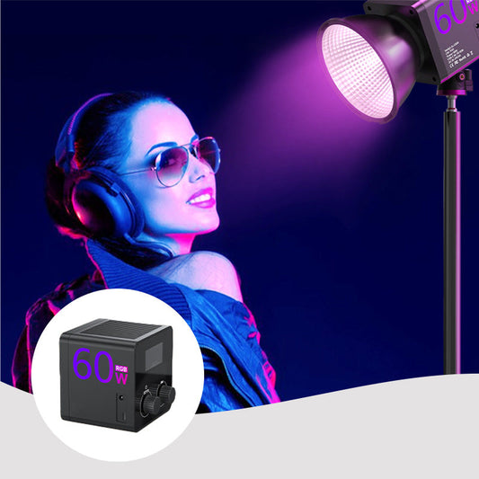 🔥Ryddesalg🔥60W Utendørs Håndholdt Bærbar RGB Fylllys(Jo mer du kjøper, jo høyere rabatt)