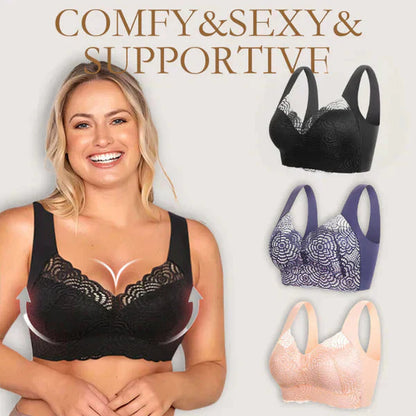 🌿【SECOND SKIN】CLOUD LIFT BRA SET | 3-PACK Sømløs og trådfri | Sklisikre grep og pustende🌸(Jo mer du kjøper, jo høyere rabatt)