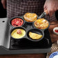 4-kopps non-stick stekepanne i støpejern
