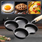 4-kopps non-stick stekepanne i støpejern