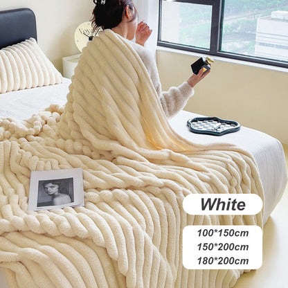 🍂Syysale – 50 % alennus!🛏️Paksu pehmopeite, jossa on jäniksen kuva ja maitovelluuripäällinen🫧Kääriydy pehmeään mukavuuteen
