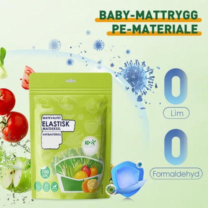 100 stk. Matkvalitet Elastisk Matdeksel – Antibakteriell