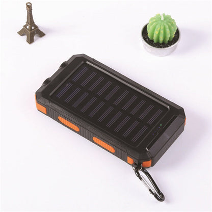 20000mAh Kannettava Aurinkolaturi Power Bank LED-taskulamvulla