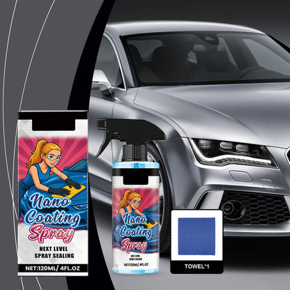 🚗 OSTA 2, SAAT 1 ILMAISEKSI! ✨ Auton kiillotusaine + mikrokuitupyyhe – palauttaa kiillon ja suojaa maalia muutamassa minuutissa, naarmuuntumaton koostumus ☀️