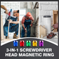 🔥While Supplies Last 50% OFF!🎉 3-in-1 Screwdriver Head Magnetic Ring