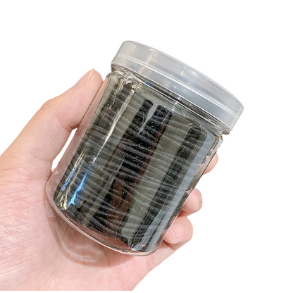 100 KPL Erittäin Joustavia Hiussiteitä Purkissa