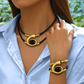 Vintage Boho kaulakoru & rannekoru sett