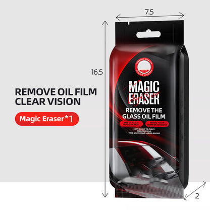 Maaginen puhdistussieni auton lasikalvolle