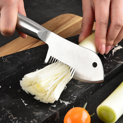 🔪Ruostumattomasta teräksestä valmistettu monikäyttöinen julienne-kuorija