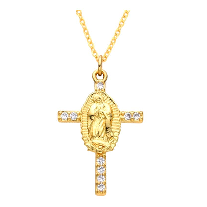 🎄✨ Joulun ajankohtainen tarjous 🎁Elegantti Neitsyt Marian ristiriipus, strassikivillä koristeltu