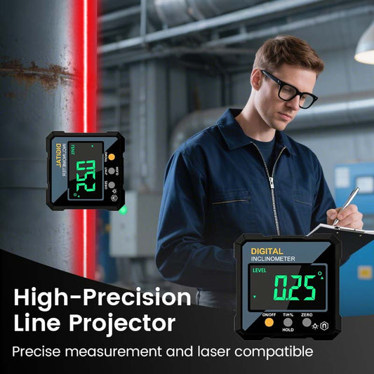 📐 50 % ALENNUS! 🎉 Digitaalinen magneettinen kulmamittari – tarkka, itsetasoittuva ja LCD-näyttö 🔧