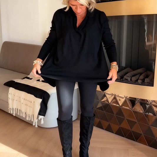 Naisten rento pitkähihainen puser