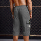 Pantalon cargo capri décontracté à cordon pour homm