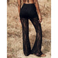 👖51 % ALENNUS!🌞Elegantit pitsiset leveälahkeiset housut korkealla vyötäröll