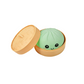 Söpö dumpling-muotoinen puristuslelu