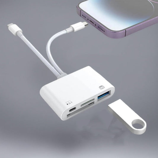 3-in-1 USB-C-muistikortinlukij