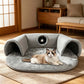 Plush 2-in-1 Cat Tunnel Bed