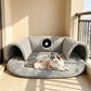 Plush 2-in-1 Cat Tunnel Bed