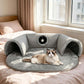 Plush 2-in-1 Cat Tunnel Bed