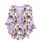 Elegant Ruffle Sleeve V-Neck Blouse