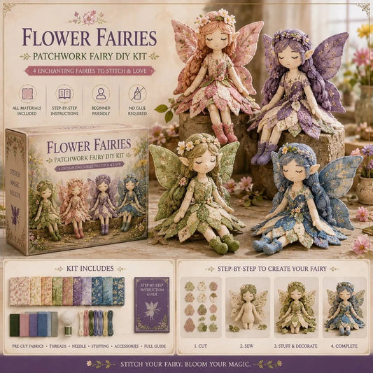 🧵Fairy Patchwork -tee-se-itse-kokoelma