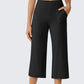 👖 50 %:N PIKATARJOUS! ✨ Naisten cropped-housut – kätevät sivutaskut, hengittävät, tyylikäs ja minimalistinen leikkaus, 6 väriä, koot S–2XL