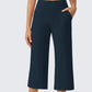👖 50 %:N PIKATARJOUS! ✨ Naisten cropped-housut – kätevät sivutaskut, hengittävät, tyylikäs ja minimalistinen leikkaus, 6 väriä, koot S–2XL