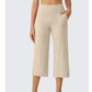 👖 50 %:N PIKATARJOUS! ✨ Naisten cropped-housut – kätevät sivutaskut, hengittävät, tyylikäs ja minimalistinen leikkaus, 6 väriä, koot S–2XL