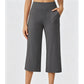 👖 50 %:N PIKATARJOUS! ✨ Naisten cropped-housut – kätevät sivutaskut, hengittävät, tyylikäs ja minimalistinen leikkaus, 6 väriä, koot S–2XL