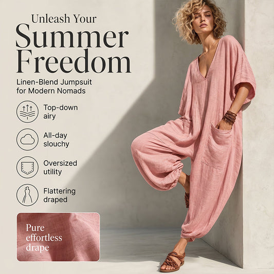 Naisten väljä istuva kesäjumpsuit, jossa on V-kaula-aukko