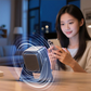 5-in-1 langaton induktiivinen Bluetooth-kaiutin, jossa on säädettävä puhelinteline