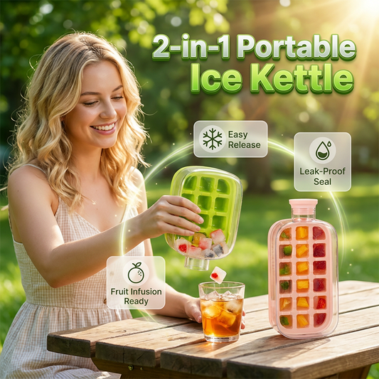 2-in-1-jääkuutio- ja vesipullo