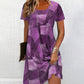 Naisten rento patchwork-kuvioinen mekko